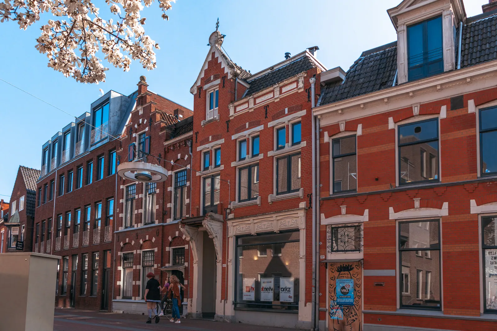 Een van de historische panden in het centrum van Enschede