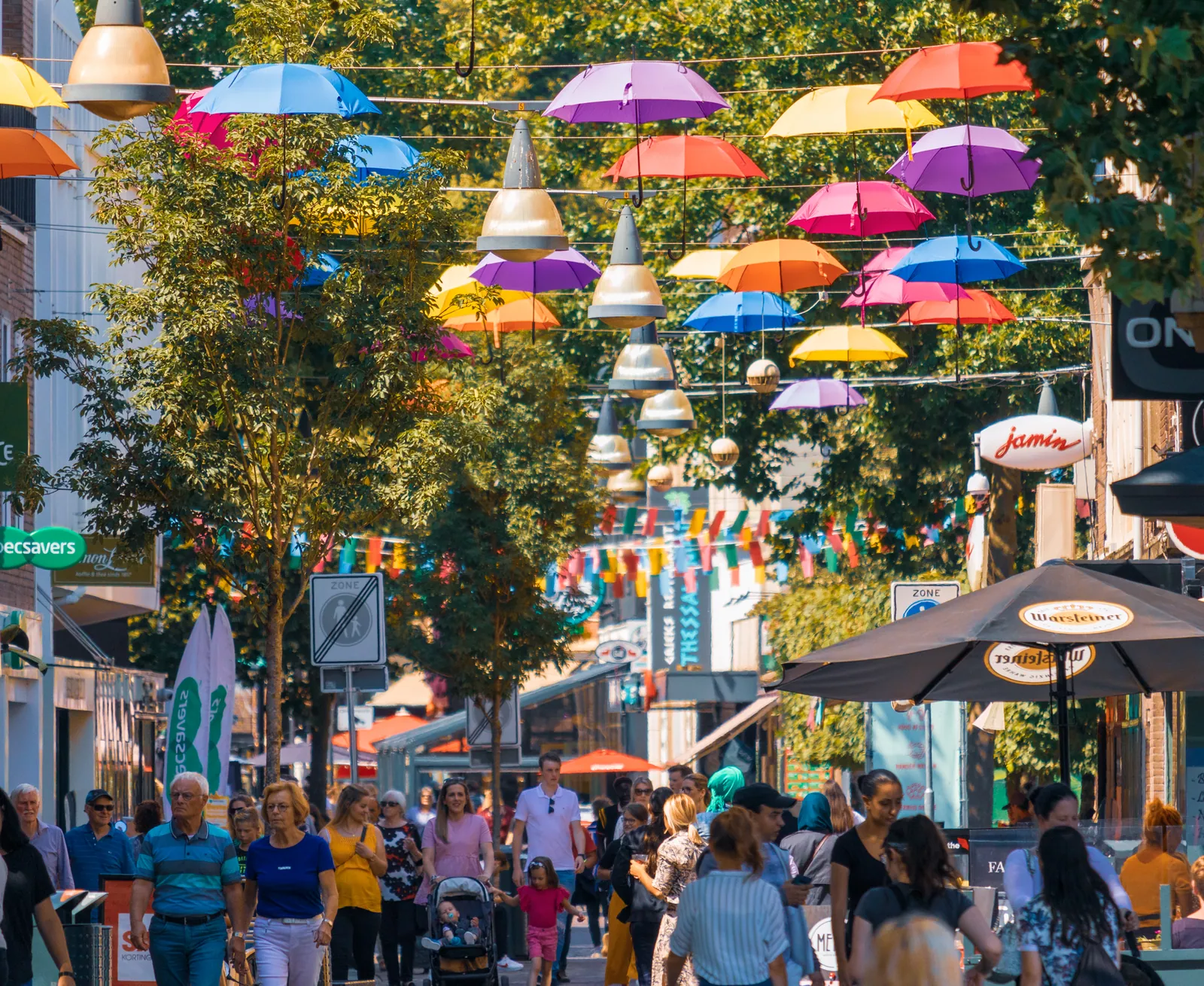 Zomer in het centrum in Enschede