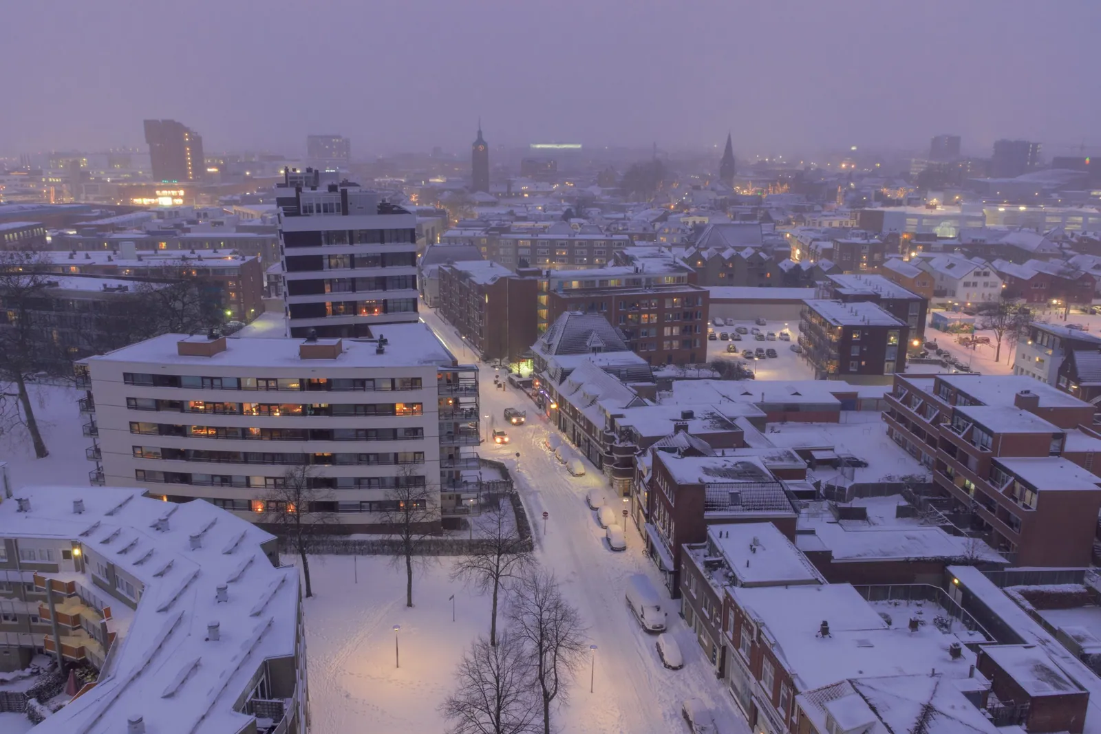 Sneeuw in Enschede