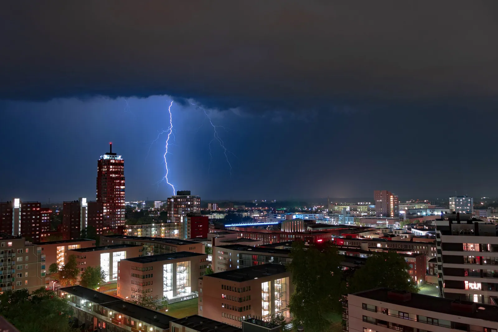 Onweer in Enschede